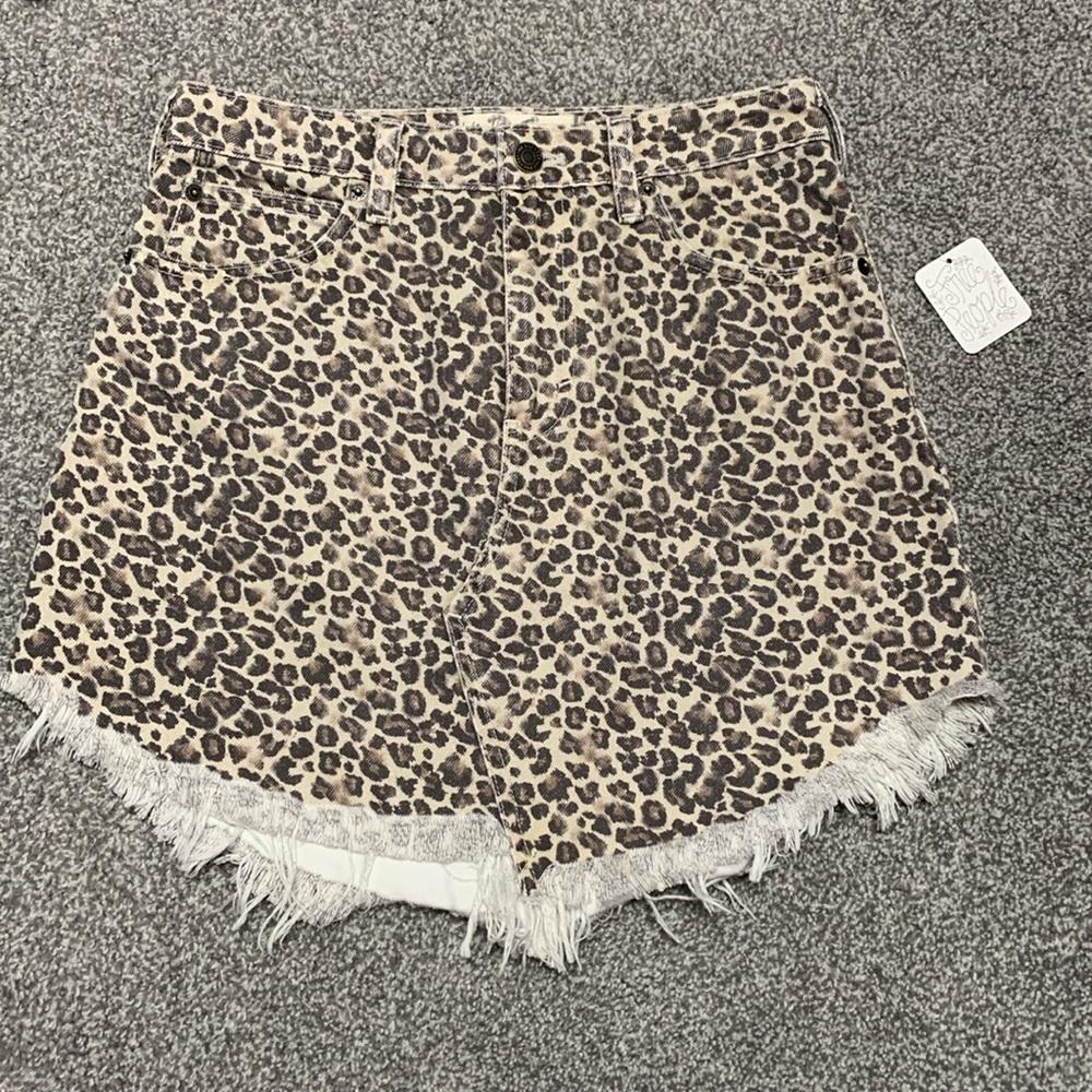 NWT free people denim skirt